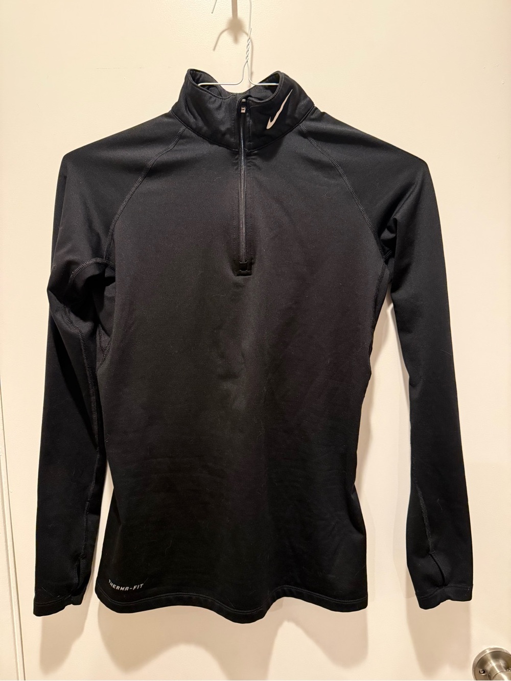 Nike Black Long-Sleeve Half-Zip Performance Top
